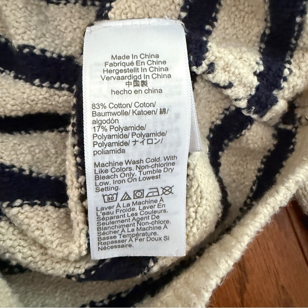 J. Crew Factory Cozy Striped Turtleneck Sweater - Picture 4 of 4